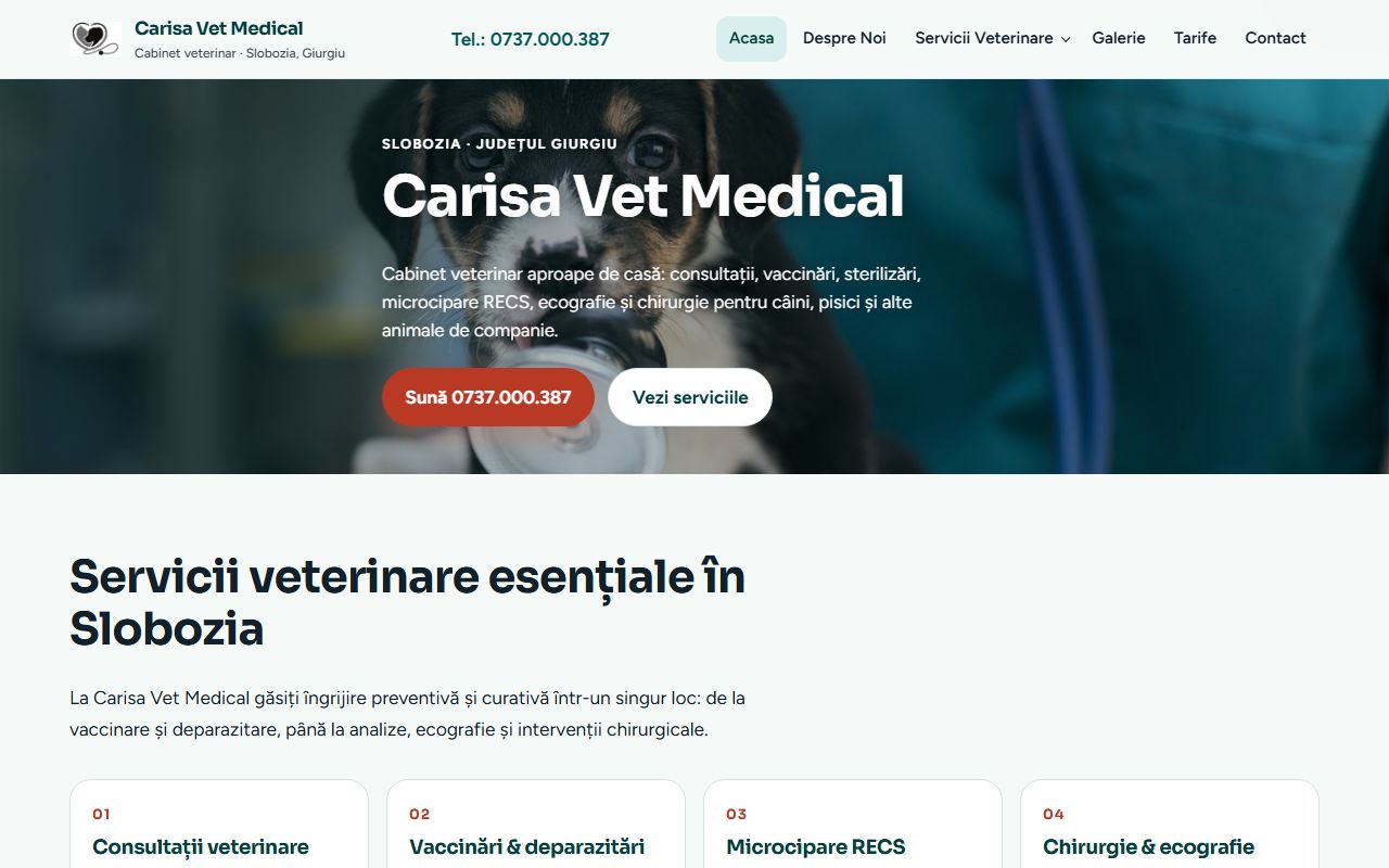 Screenshot Carisa Vet Medical
